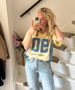 JERSEY TOP GEEL