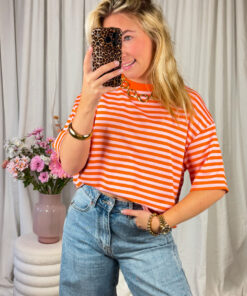 SHORT SLEEVE ORANJE ROZE