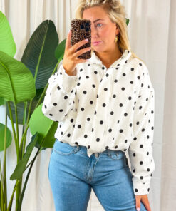 POLKADOT JACKET WHITE