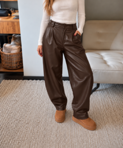 LEREN BALLOON BROEK