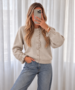 LIEKE VESTJE BEIGE HARTJES
