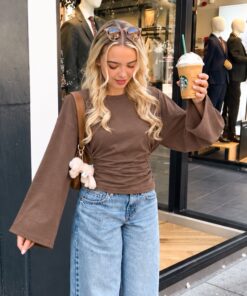 THIRZA LONGSLEEVE BROWN