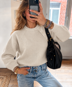 ANNABEL KNIT BEIGE HARTJES