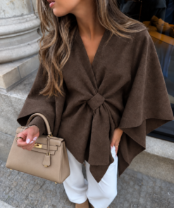 ROMY PONCHO CHOCO